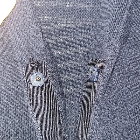 CAbi Blue Semi Semi Sheer Cardigan - Picture 5 of 6